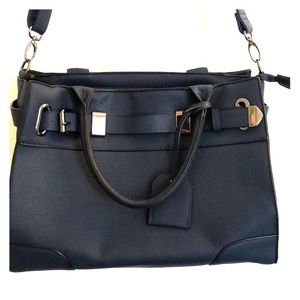 Navy blue satchel